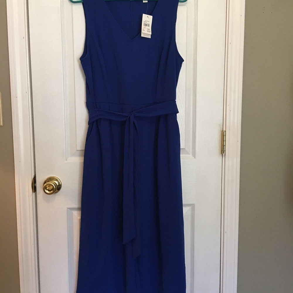 Est 1946 jumper NWT Sz 16 P. Tie belt, wide cropped legs, sleeveless.